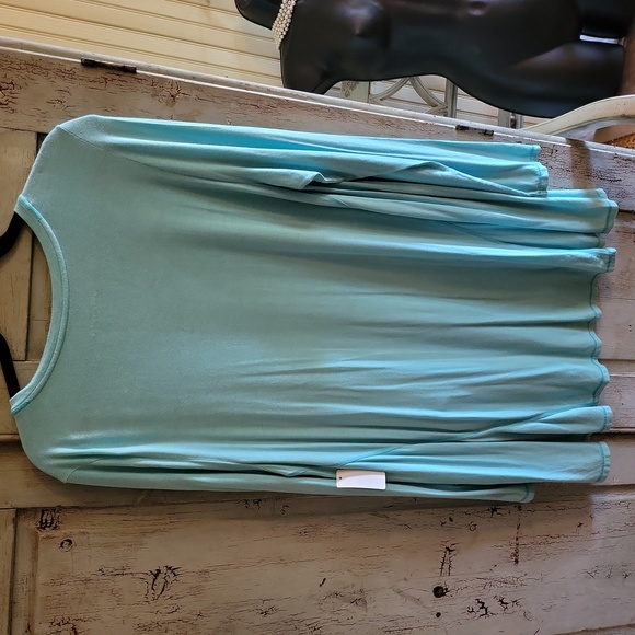 Soft Surroundings Light Blue Top - Picture 3 of 6